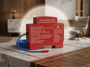 DIN Rail Aerosol Fire Extinguisher Breaker for Electrical Panels | Automatic Fire Suppression Device